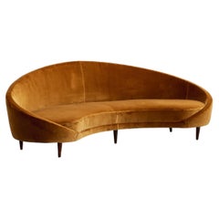 Canapé courbé Federico Munari, Italie, 1950