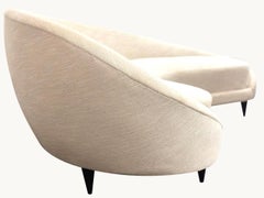 Federico Munari Curved Sofa, Italy, 1950s