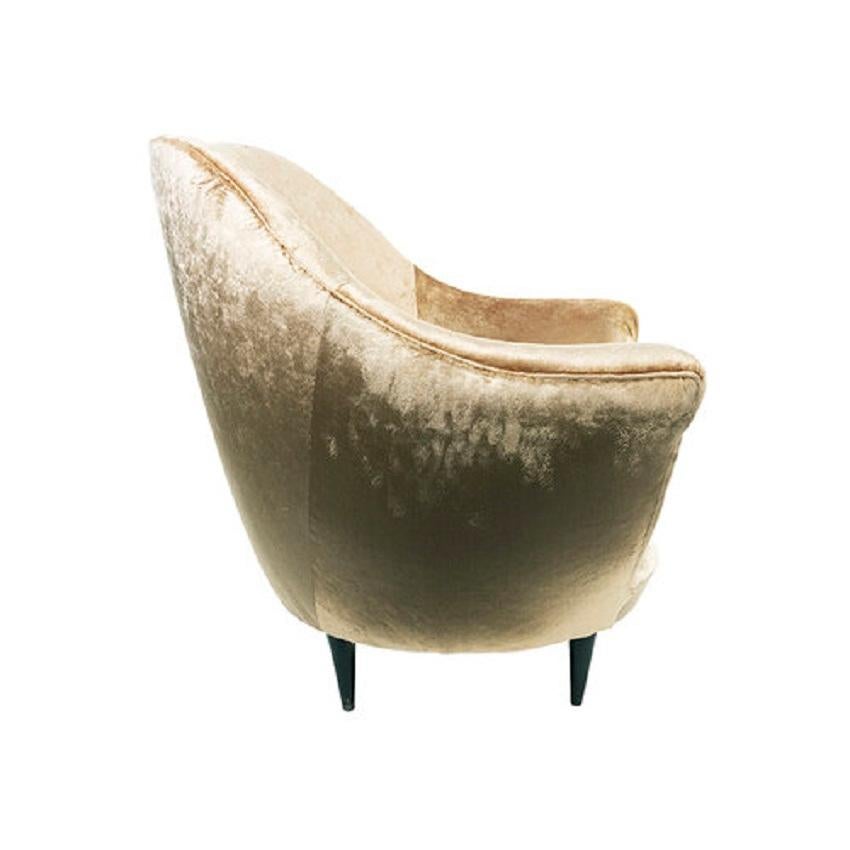 Mid-20th Century Federico Munari Italian Lounge Chairs, a Pair
