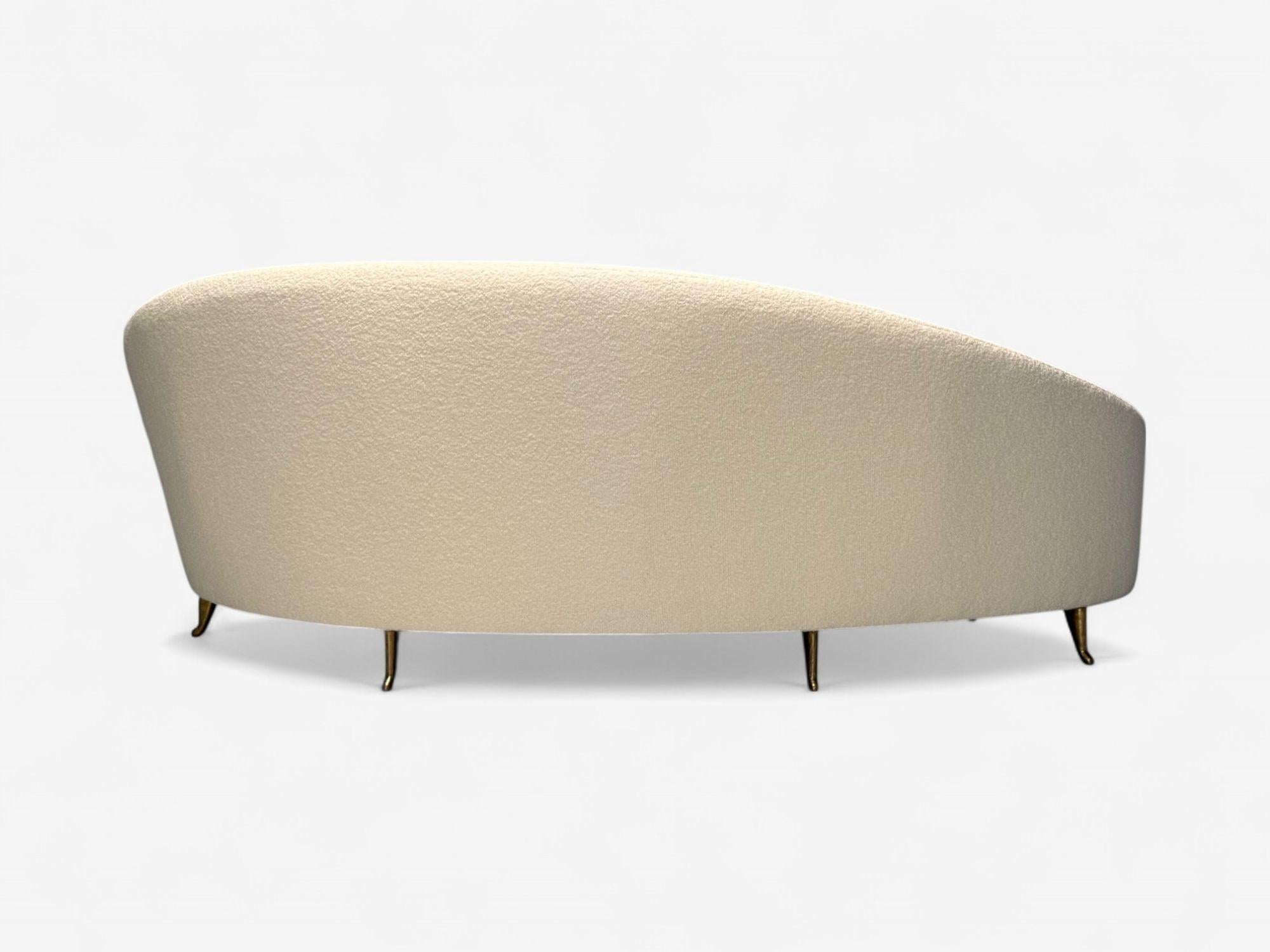 Federico Munari, moderne italien, Boucle blanche, bronze, Italie, années 1950 en vente 5