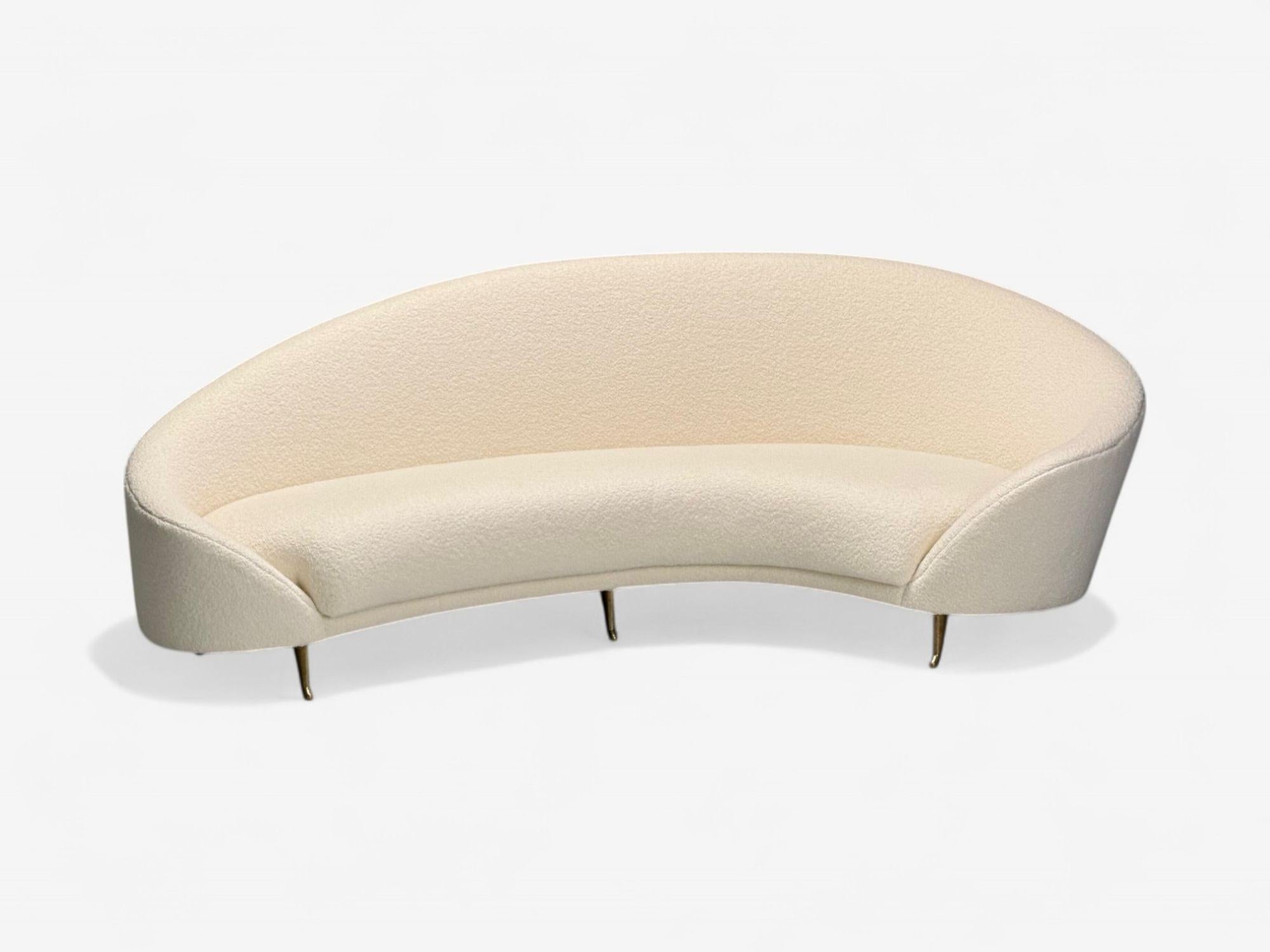 Federico Munari, moderne italien, Boucle blanche, bronze, Italie, années 1950 Bon état - En vente à Manhasset, NY