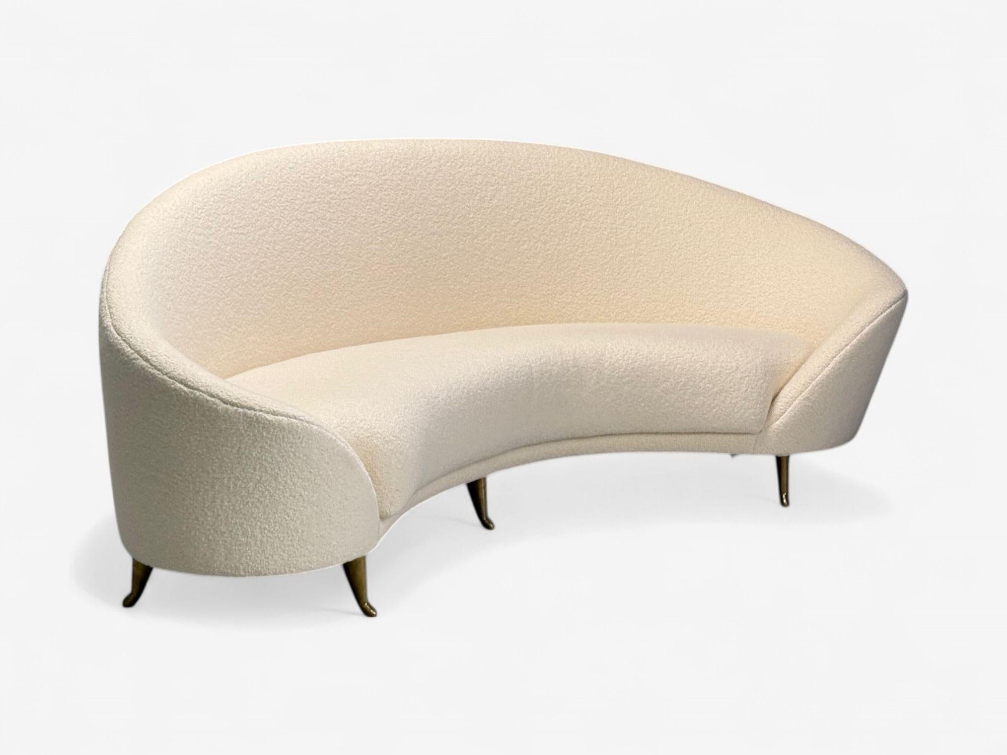 Bronze Federico Munari, moderne italien, Boucle blanche, bronze, Italie, années 1950 en vente