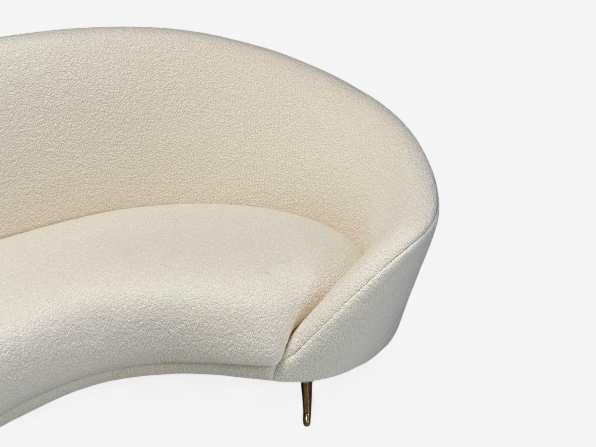 Federico Munari, moderne italien, Boucle blanche, bronze, Italie, années 1950 en vente 1