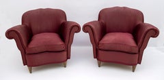 Federico Munari Mid-Century Italian Curved Sofa and Two Armchairs, 1950s, Rares