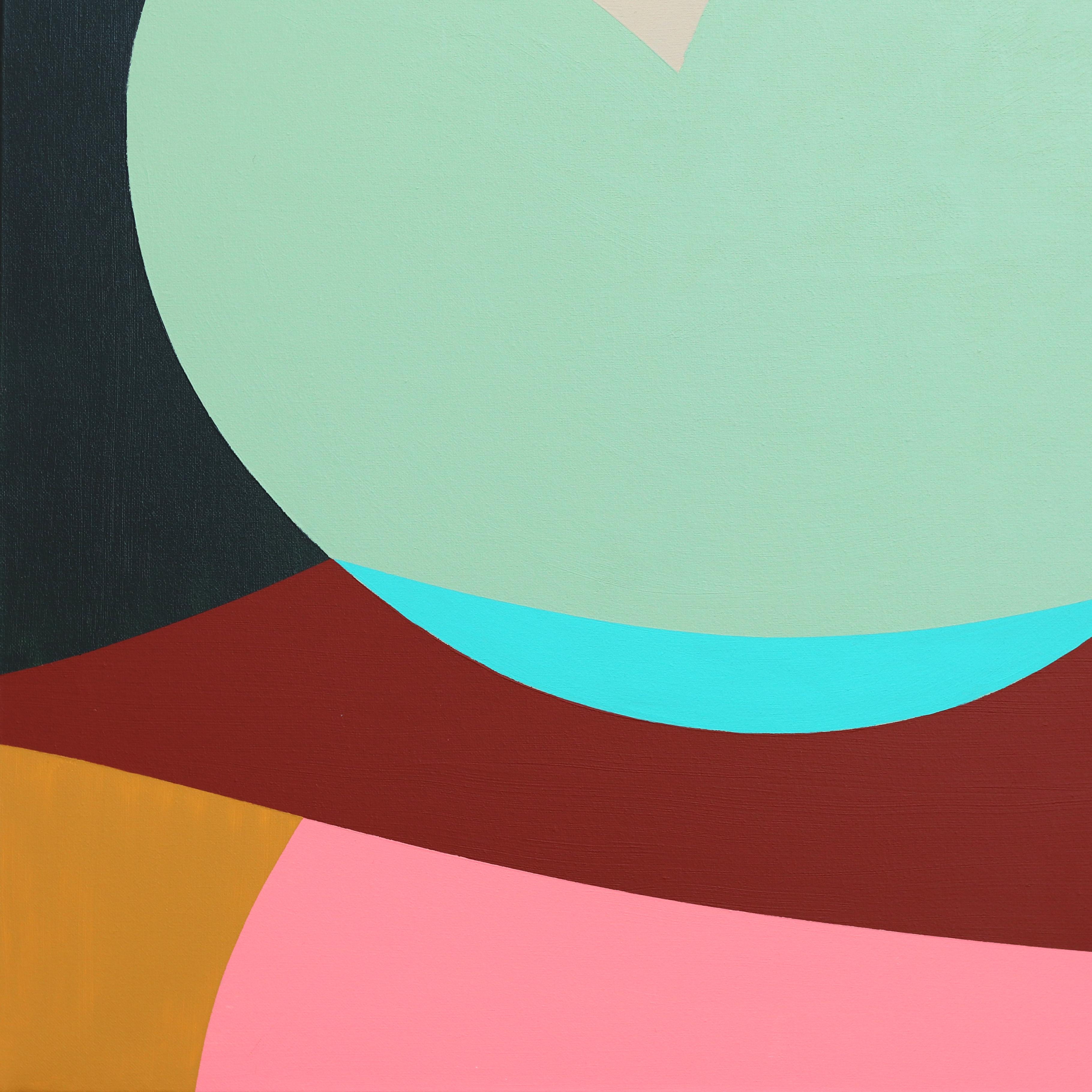 Designs, shapes, and colors find a balance between a polite instinct and a domesticated confusion within the cubist-inspired artworks by Tuscan artist Federico Pinto Schmid. Partially restraining the seemingly boundless color are bold shapes, Pinto