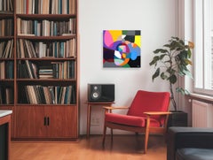 Armocromia - Original Abstrakt Bunt Geometrisch Acryl Gemälde auf Leinwand