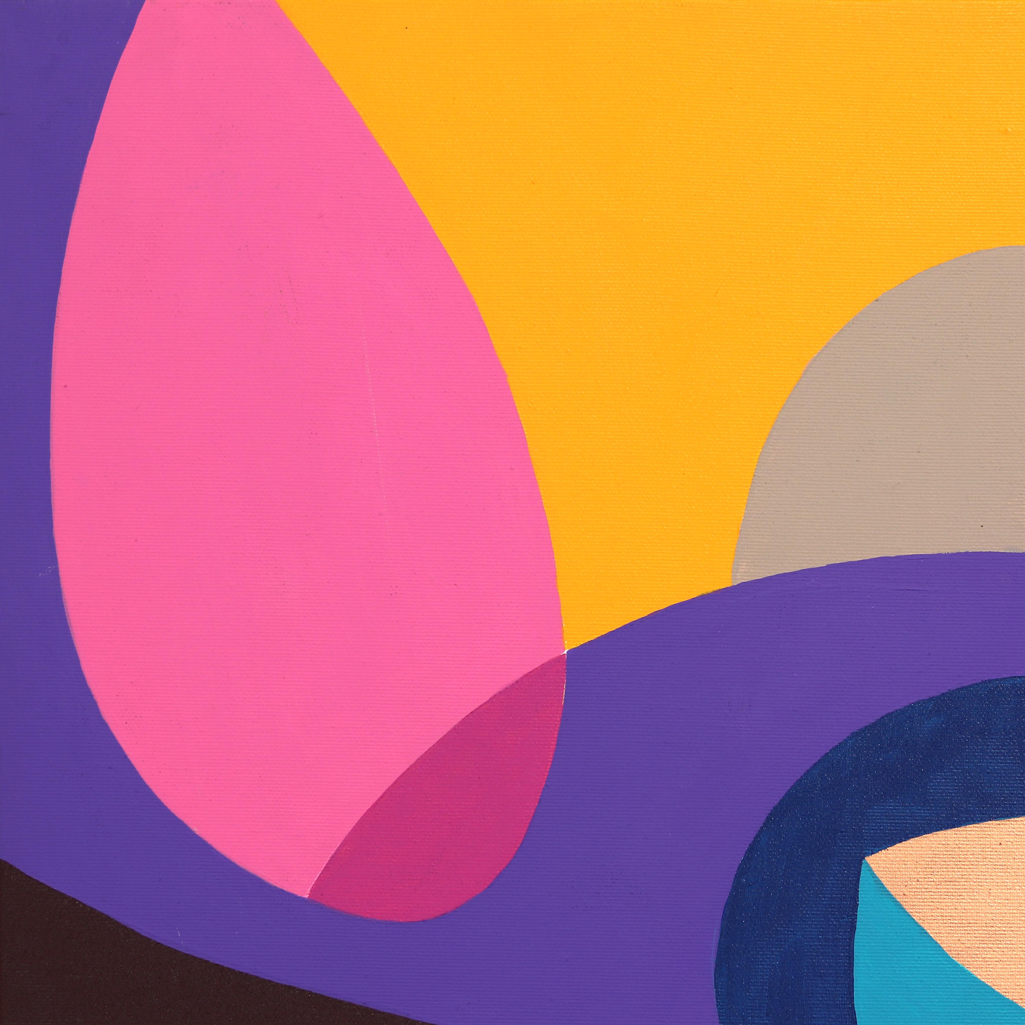 Designs, shapes, and colors find a balance between a polite instinct and a domesticated confusion within the cubist-inspired artworks by Tuscan artist Federico Pinto Schmid. Partially restraining the seemingly boundless color are bold shapes, Pinto