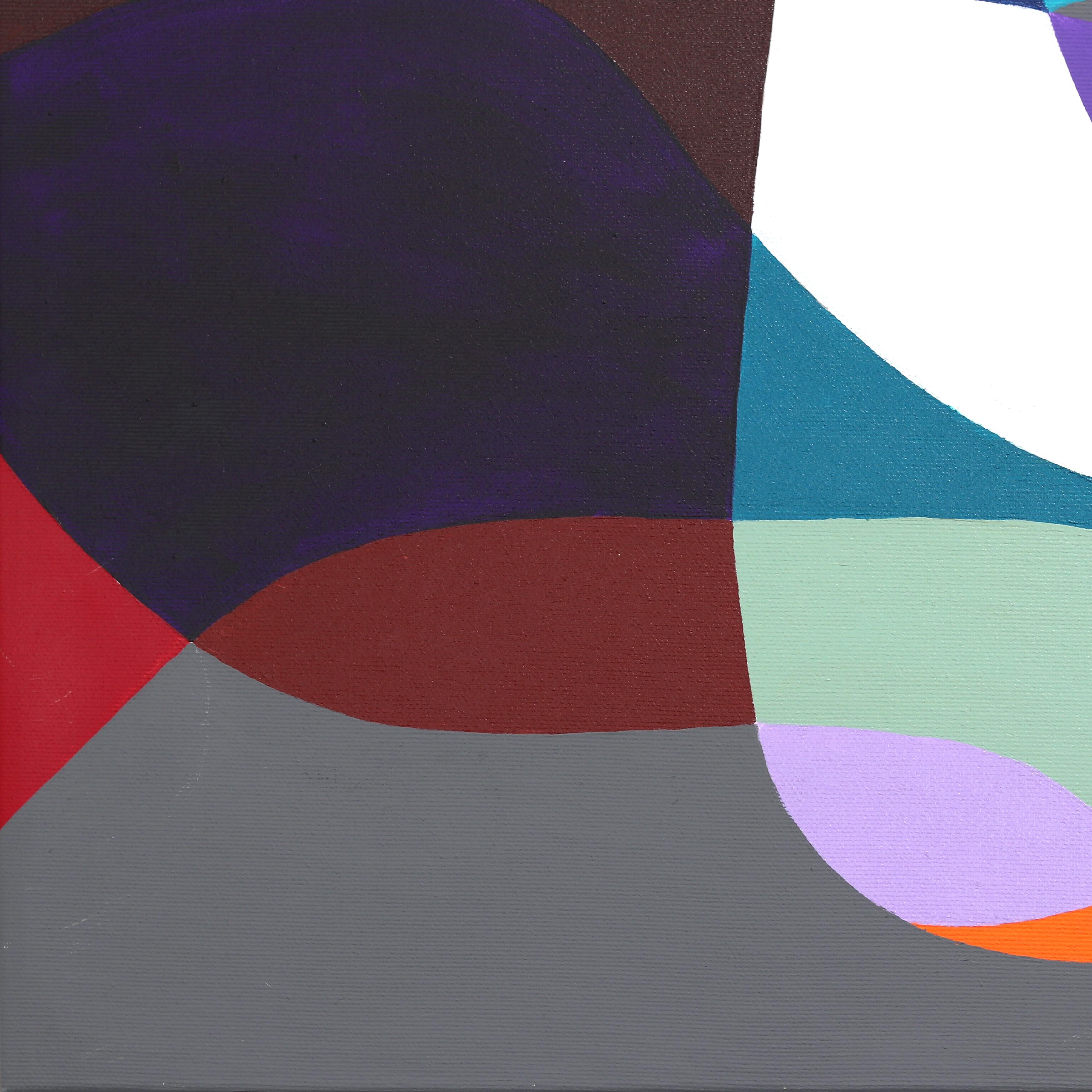 Armocromia - Original Abstract Colorful Geometric Acrylic Painting on Canvas For Sale 2