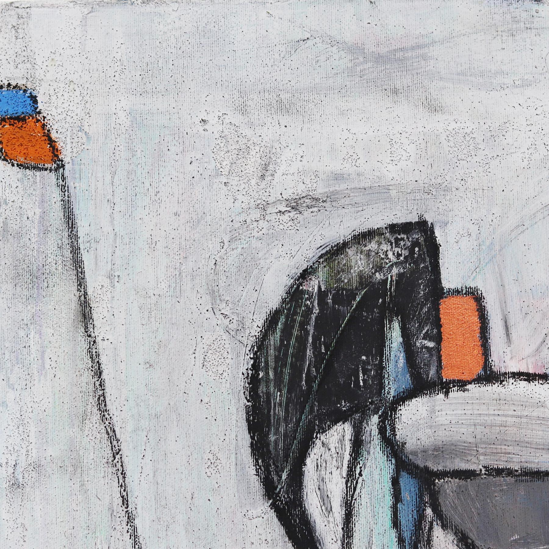 December's Horses –  Abstraktes kubistisches Kunstwerk auf Leinwand im Angebot 2