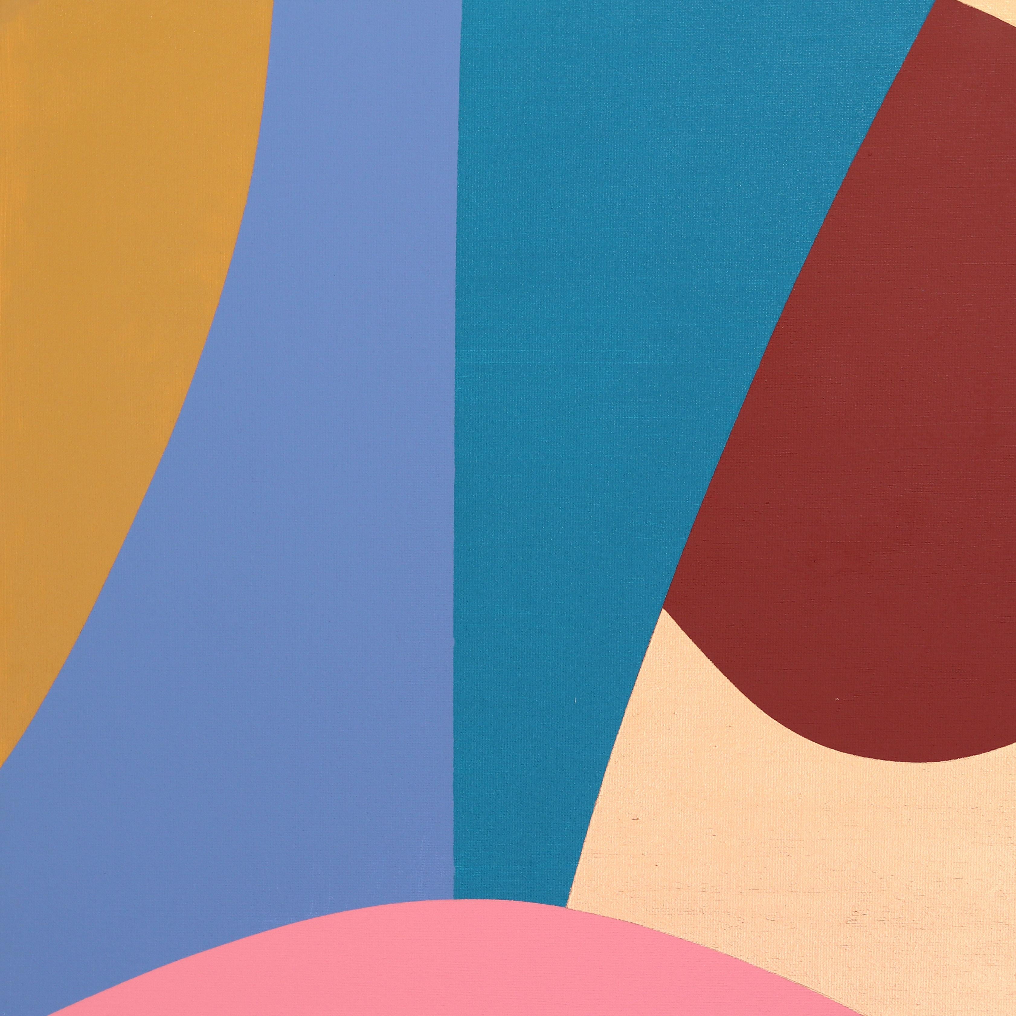 Designs, shapes, and colors find a balance between a polite instinct and a domesticated confusion within the cubist-inspired artworks by Tuscan artist Federico Pinto Schmid. Partially restraining the seemingly boundless color are bold shapes, Pinto