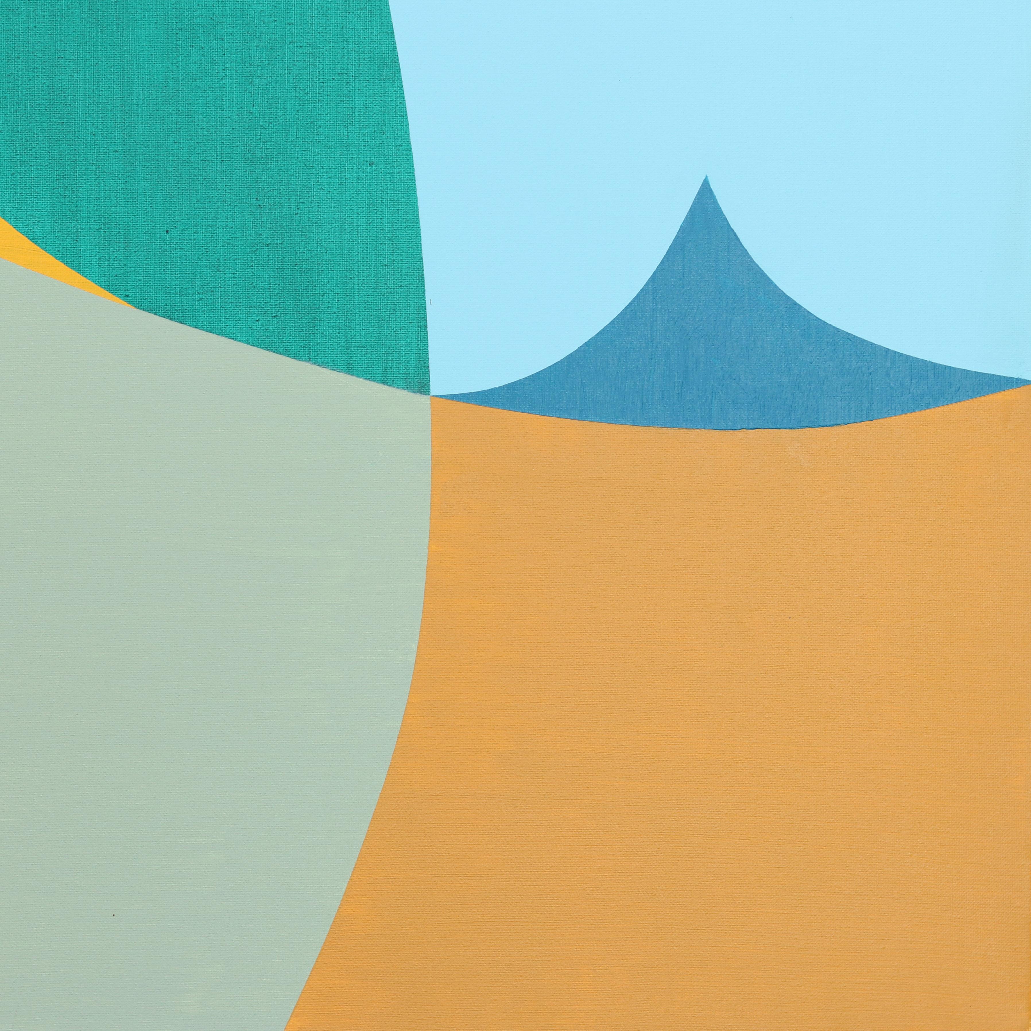 Equilibrio - Original Abstract Colorful Geometric Acrylic Painting on Canvas For Sale 5