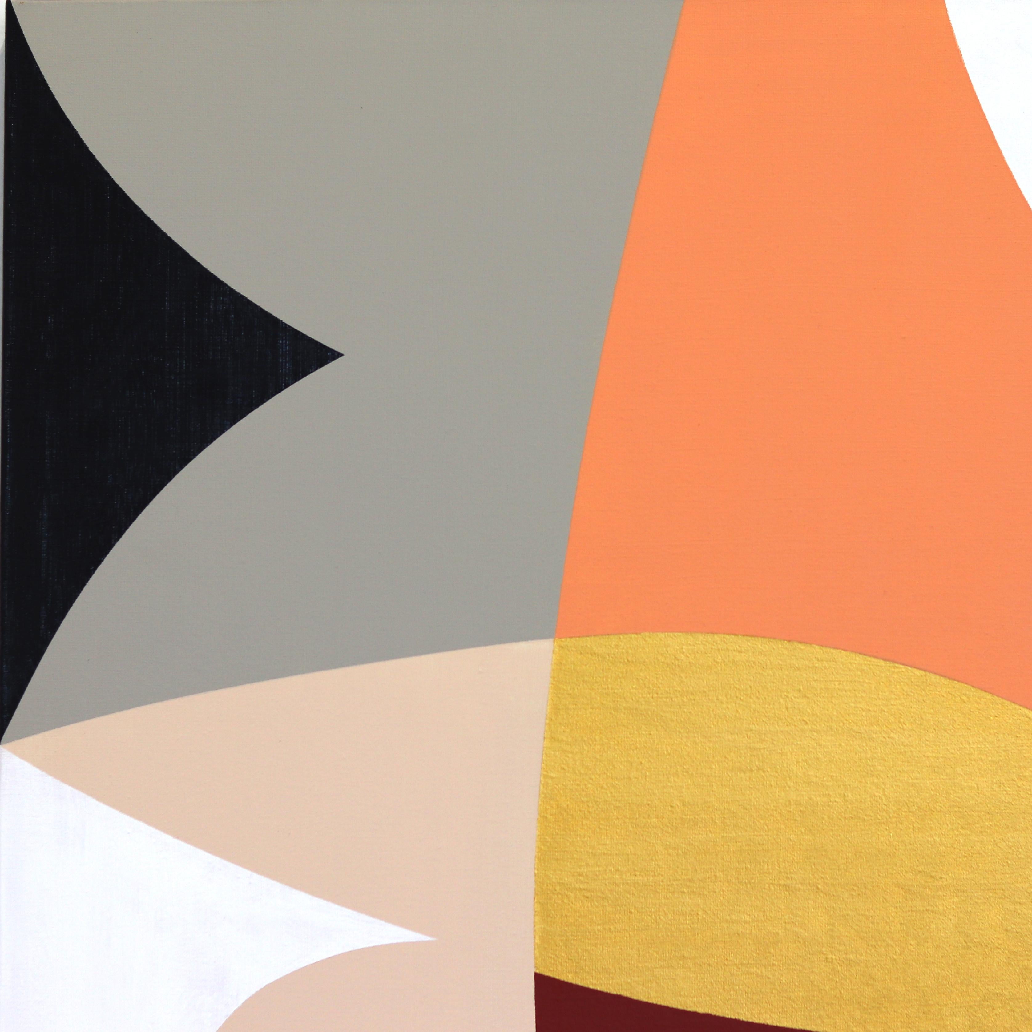 Inverno - Original Abstract Muted Colors Geometric Acrylic Painting on Canvas For Sale 5