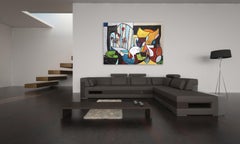 Tramonti Toscani - Large Oversized Original Artwork on Canvas - Ready to Hang