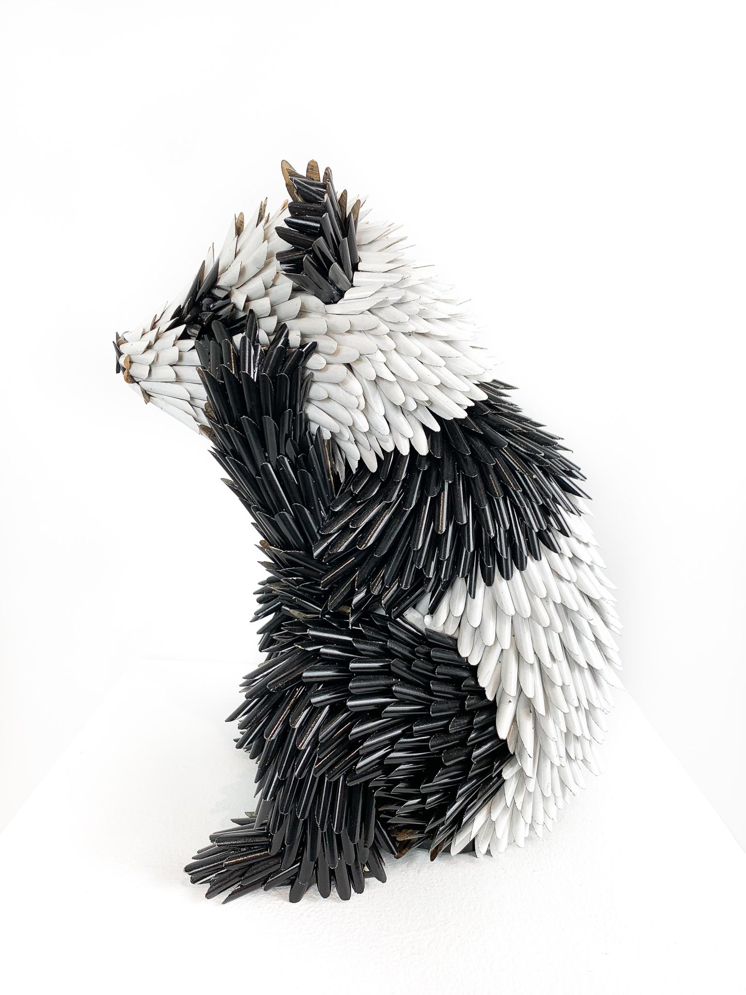 Baby Panda - Contemporary Sculpture by Federico Uribe