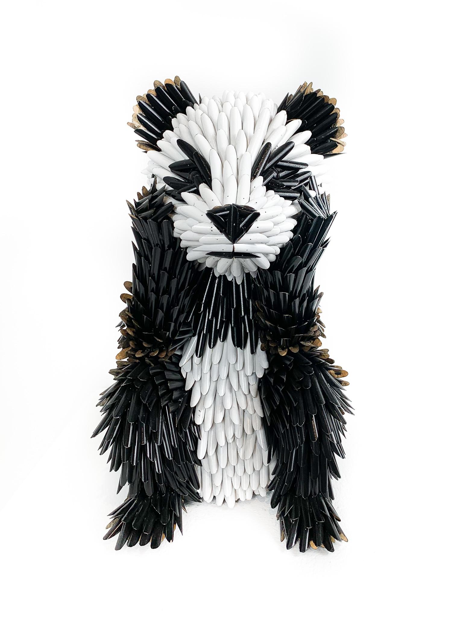 Federico Uribe Figurative Sculpture - Baby Panda