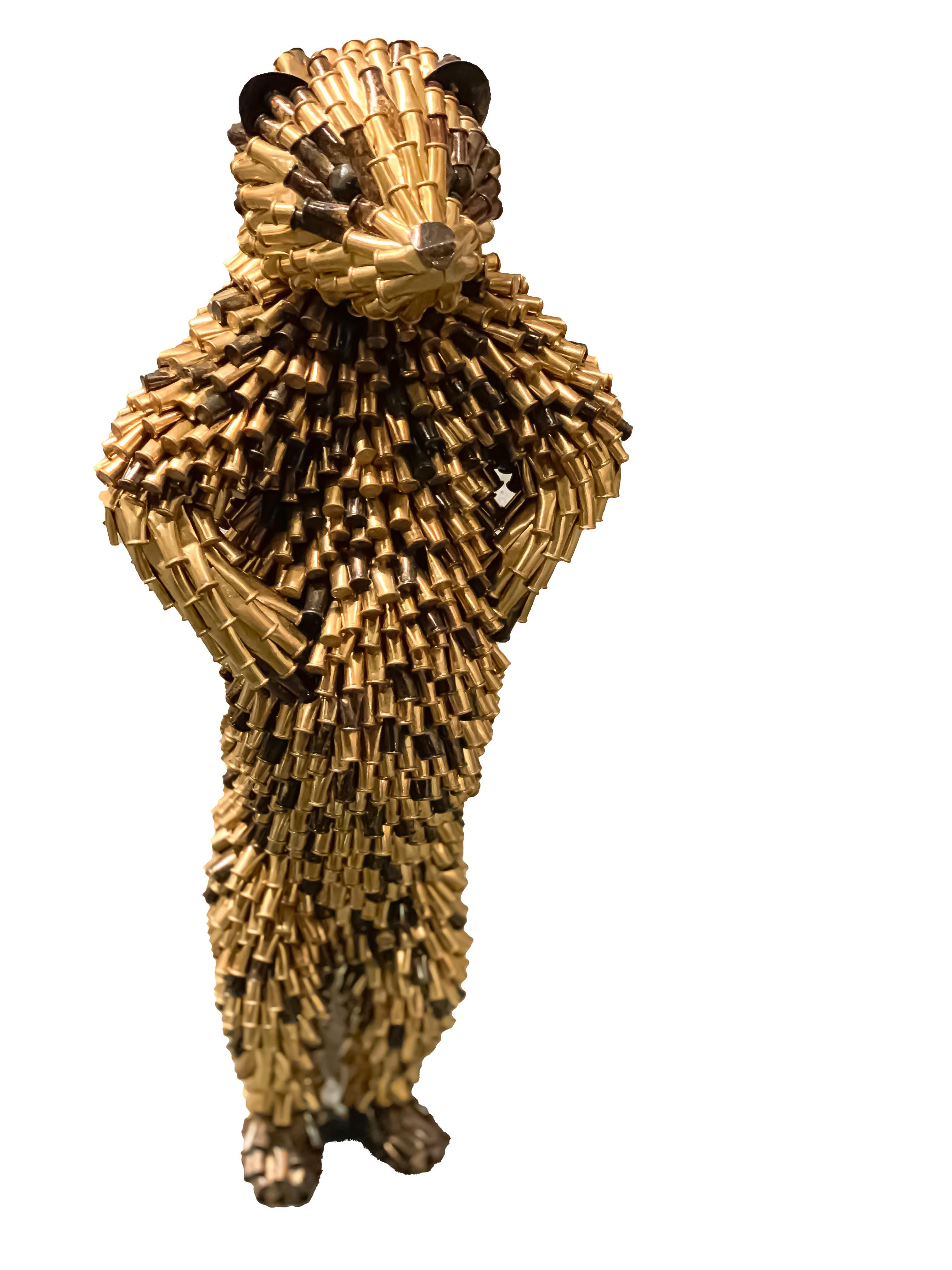 Federico Uribe Figurative Sculpture - Spotted Meerkat