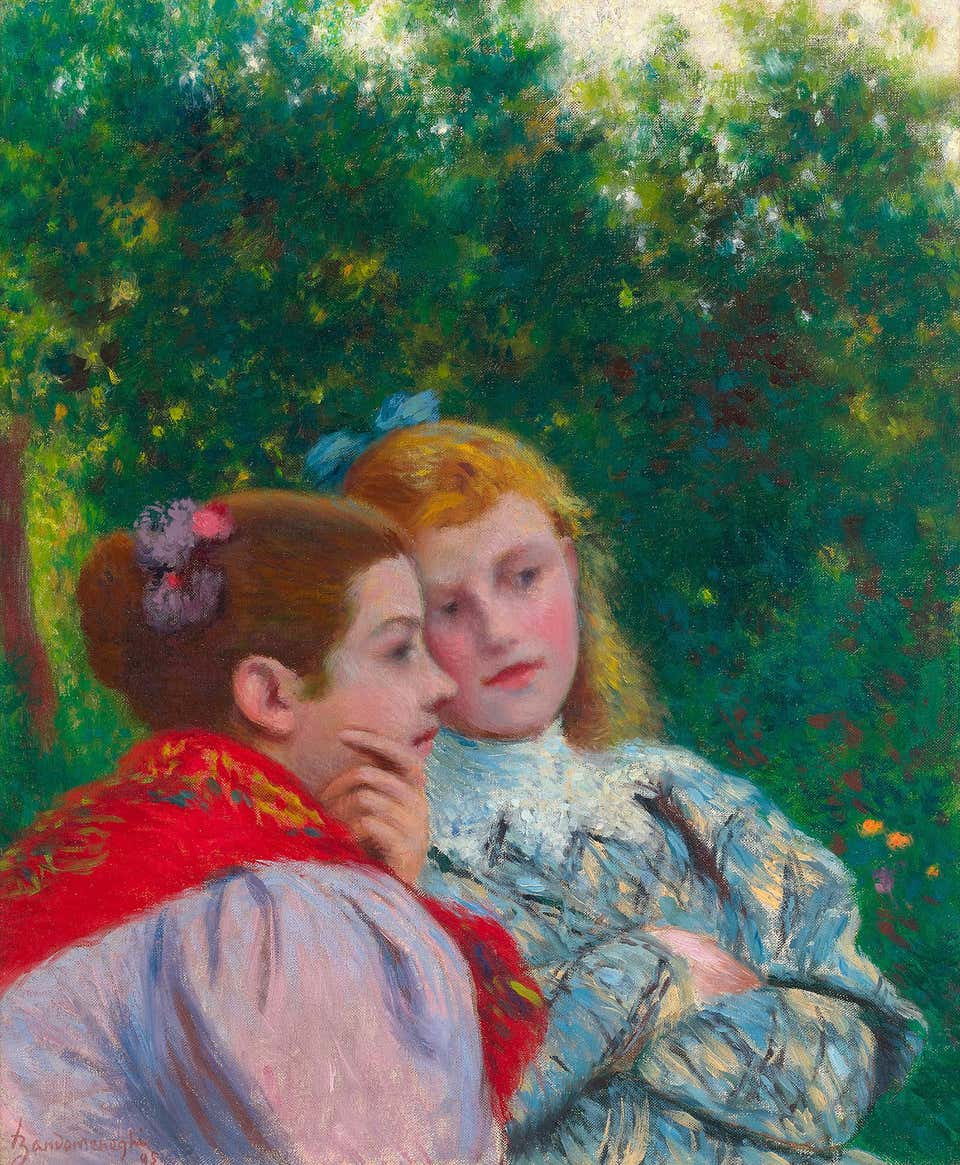 Les deux soeurs by Federico Zandomeneghi