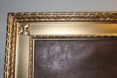 Il famoso artista tedesco Fedor Encke (1851-1936) è un enorme dipinto ad olio antico su tela