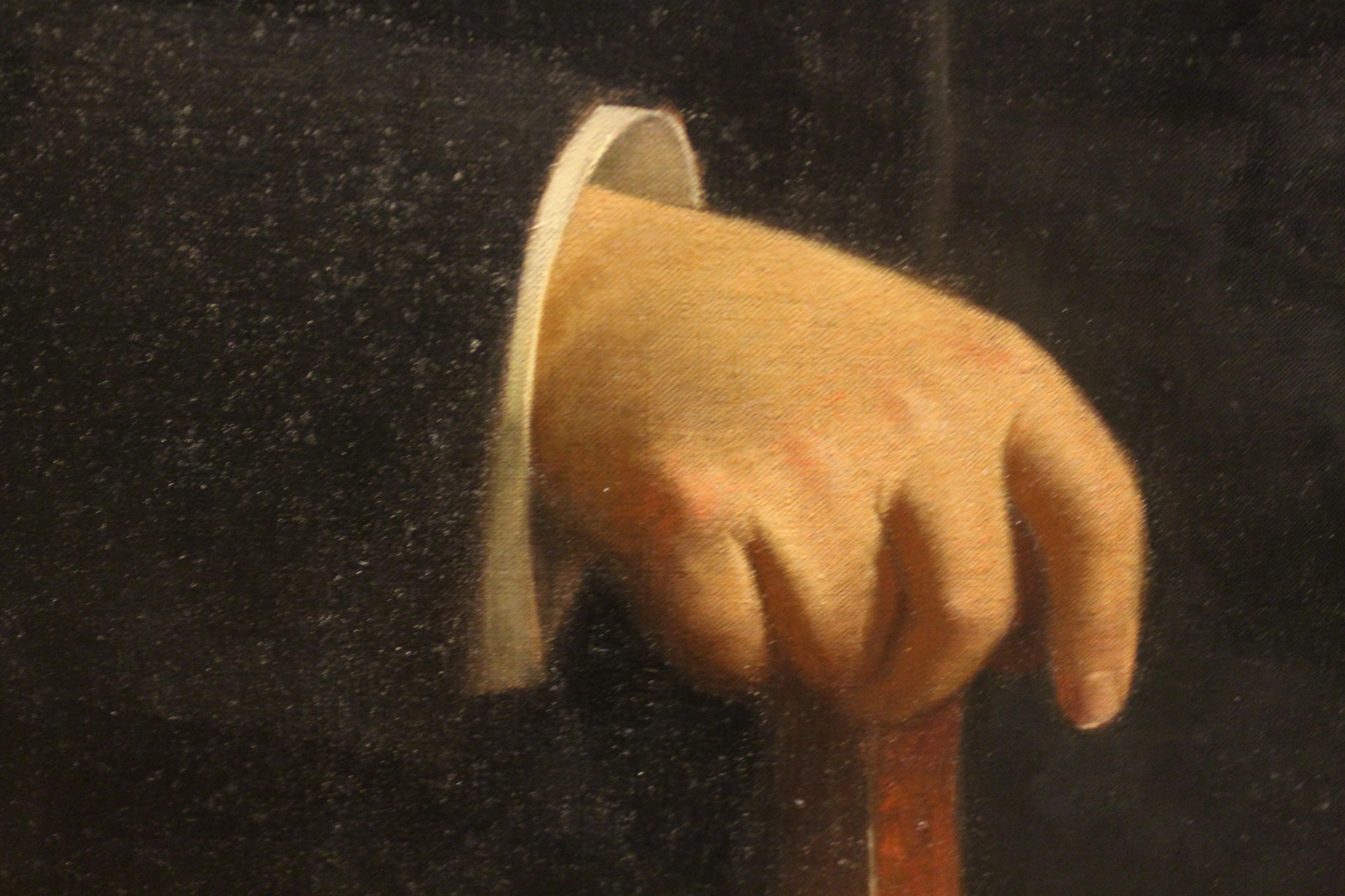 Famoso German artist Fedor Encke (1851-1936) Enorme óleo antiguo sobre lienzo en venta 7