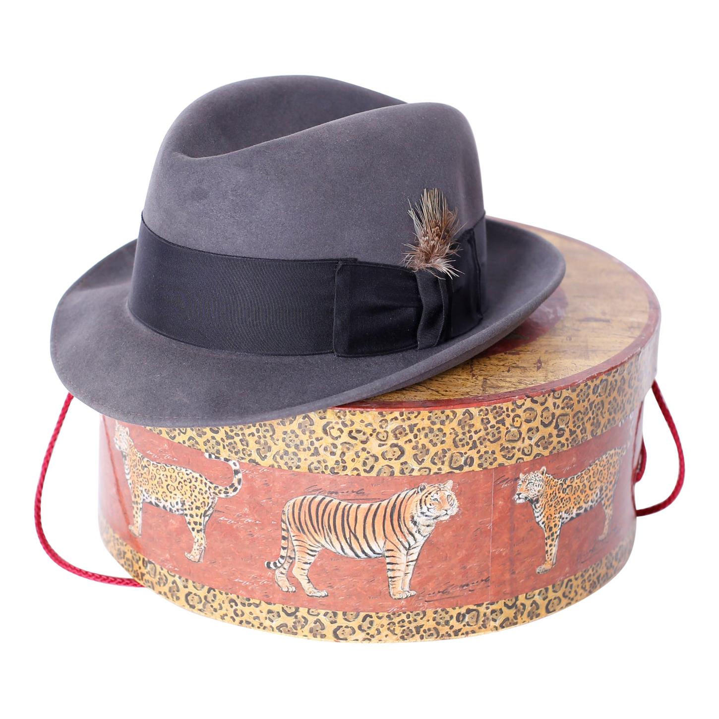 Fedora and Hat Box For Sale