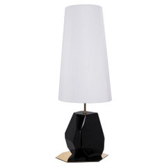 Feel Small Table Lamp - Hand-Crafted Wood & Polished Brass - Boca do Lobo