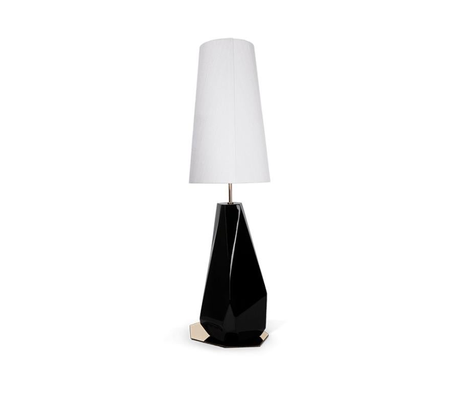 Feel Big Table Lamp with Silk Shade by Boca do Lobo For Sale