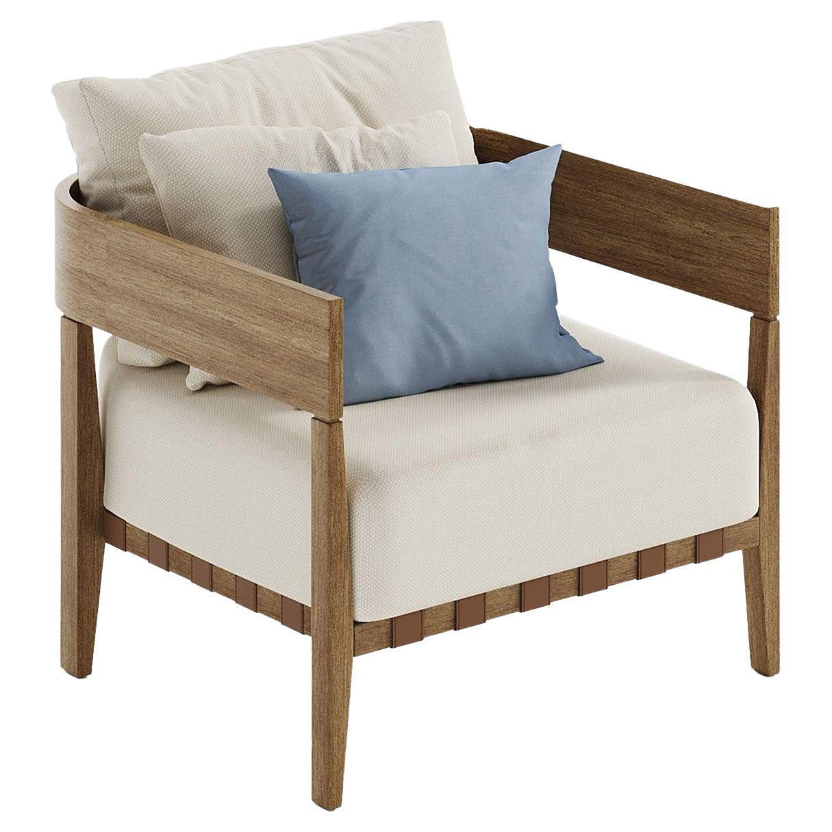 Feeling Beige Armchair by Braid Design Lab For Sale
