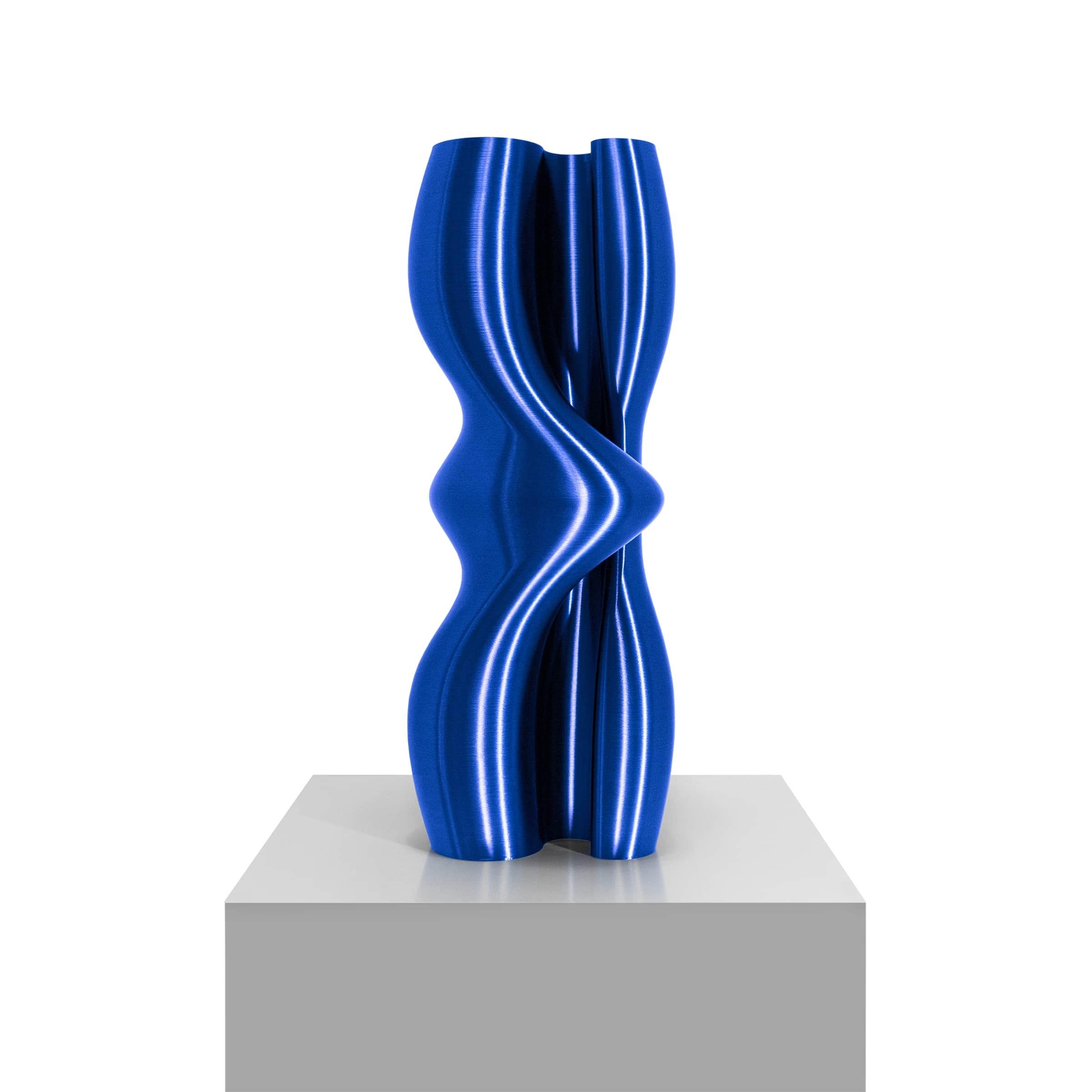 Post-Modern Feeling, Blue Contemporary Sustainable Vase-Sculpture