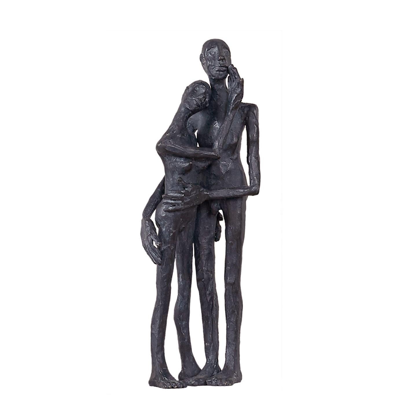 Sculpture feely bronze with all structure 
in casted and carved solid bronze in dark 
grey finish.