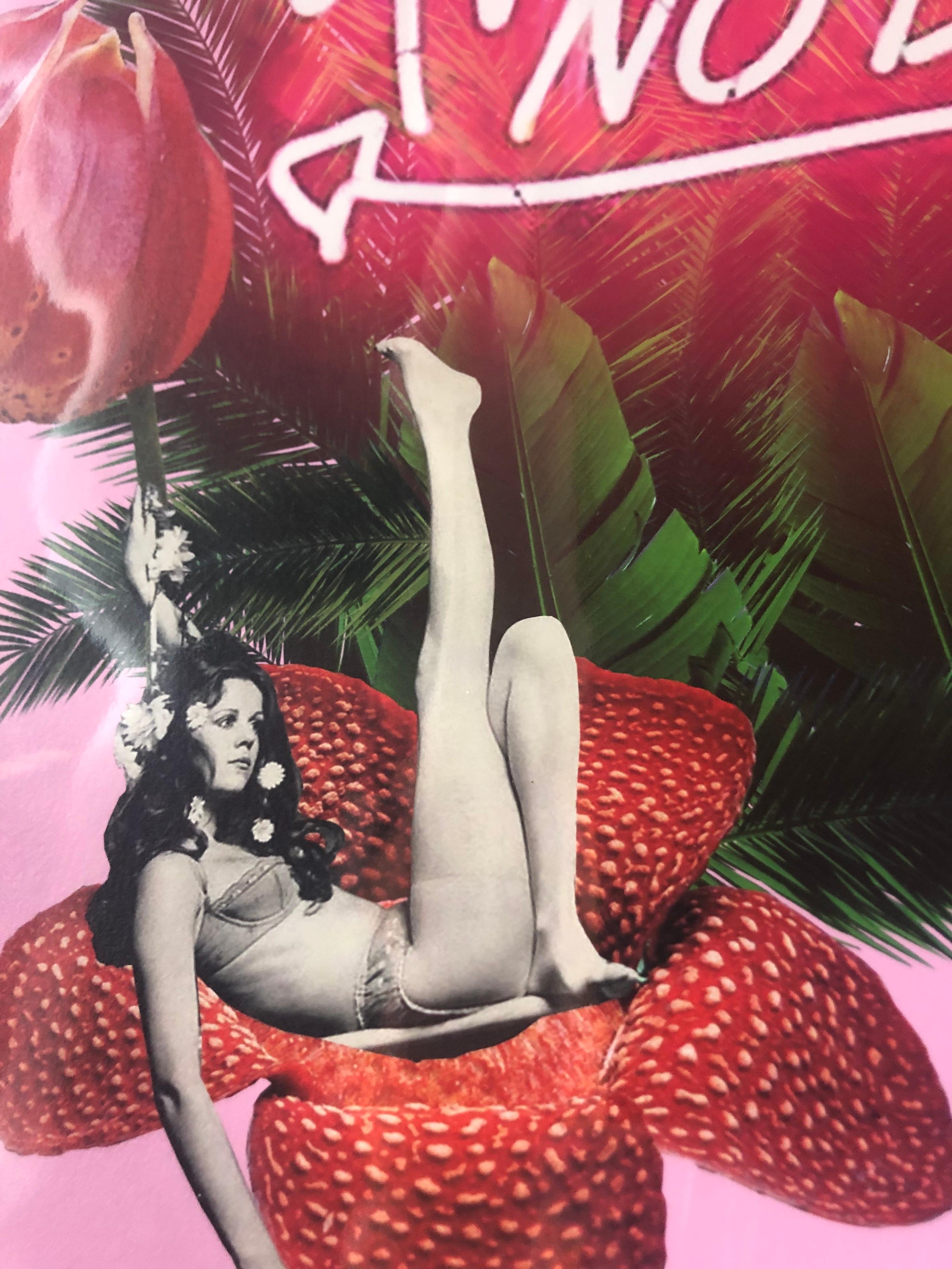 No Bad Days, Limited edition print, Pop Art, Neon Lights - Print by Fei Alexeli