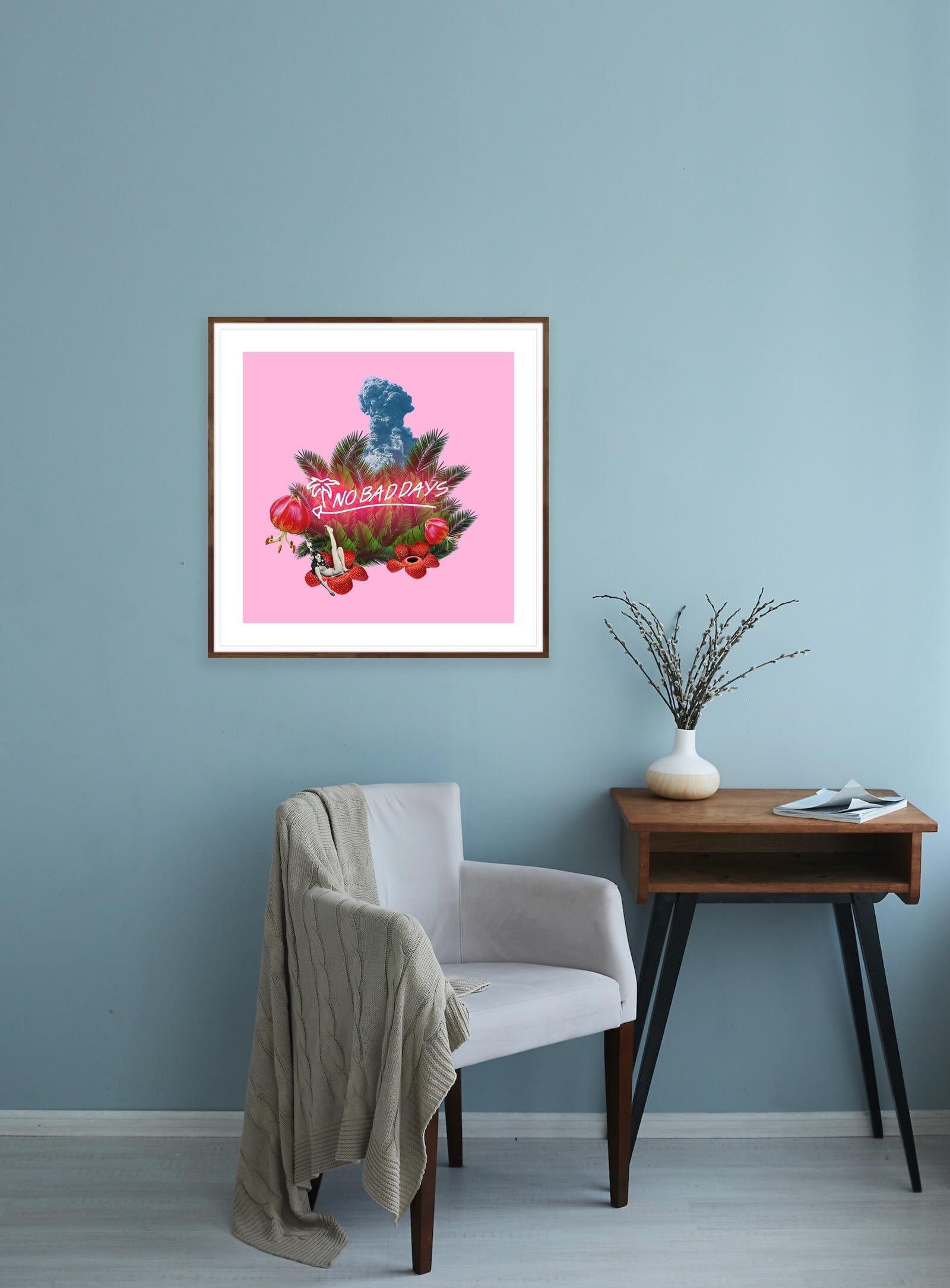 No Bad Days, Limited edition print, Pop Art, Neon Lights For Sale 4