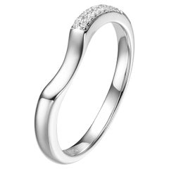 Fei Liu 0.046 Carat Diamond Platinum Wedding Ring