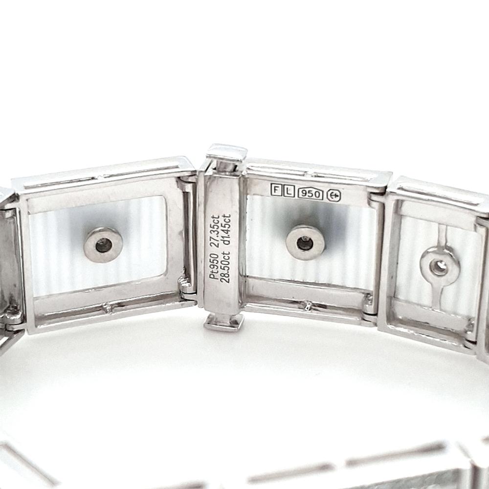 Fei Liu Baroque Pearl, Rock Crystal and Diamond Platinum Bracelet - 7 Inches In New Condition In Birmingham, GB