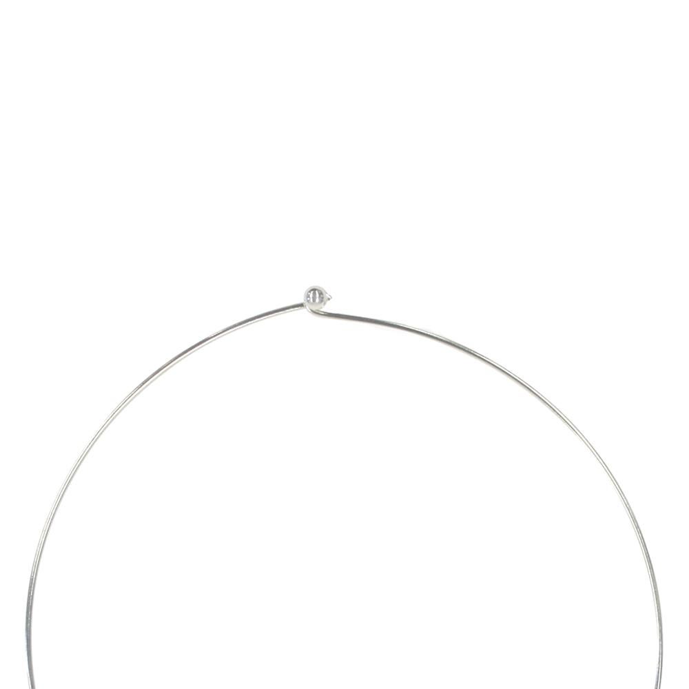 Contemporaneo Fei Liu, collana con collare in argento rodiato con zirconia cubica in vendita