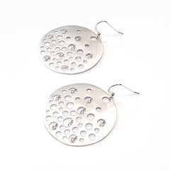 Fei Liu Cubic Zirconia Sterling Silver Statement Drop Earrings