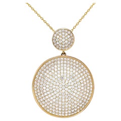 Collana con ciondolo in oro giallo 18ct di Fei Liu con diamanti