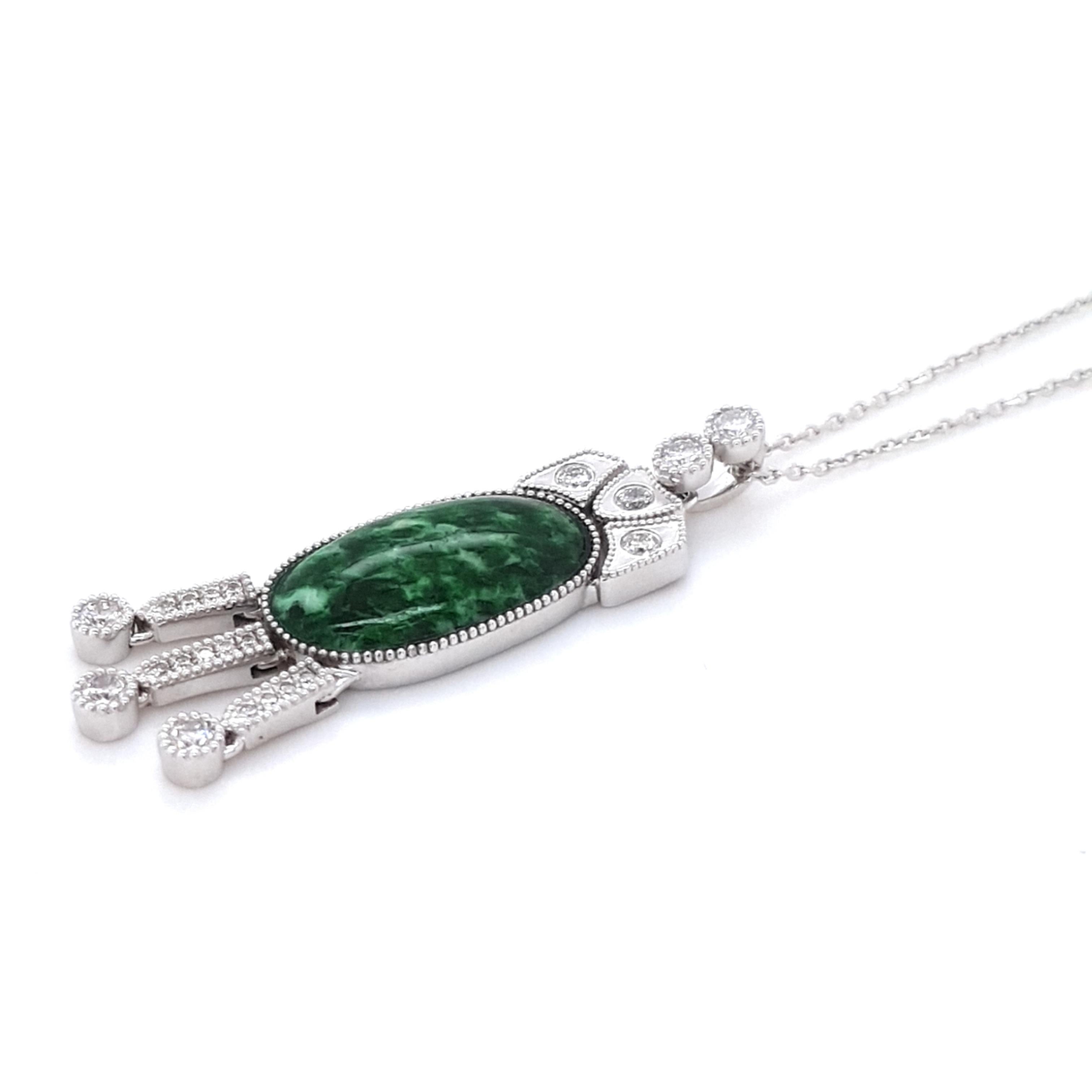 Fei Liu Maw Sit Collier pendentif en platine Unisexe en vente