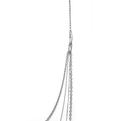 Fei Liu Collar de Cadena de Varias Capas Plata de Ley