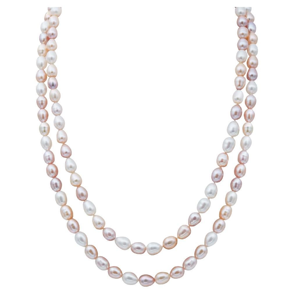 Fei Liu Multicolour Freshwater Pearl Knotted Wrap Necklace