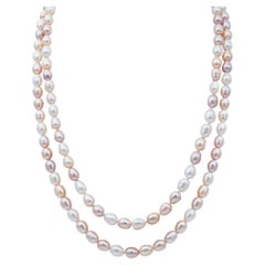 Fei Liu - Collana con perle d'acqua dolce annodate multicolore
