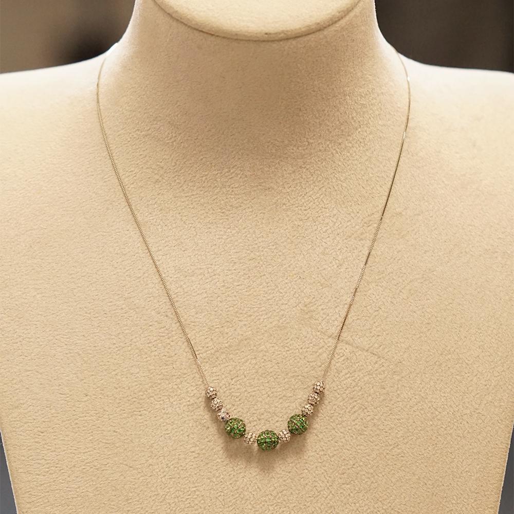da uomo o donna Fei Liu Ciondolo a sfera con pavé di tsavorite multicolore e diamanti 18 carati in vendita