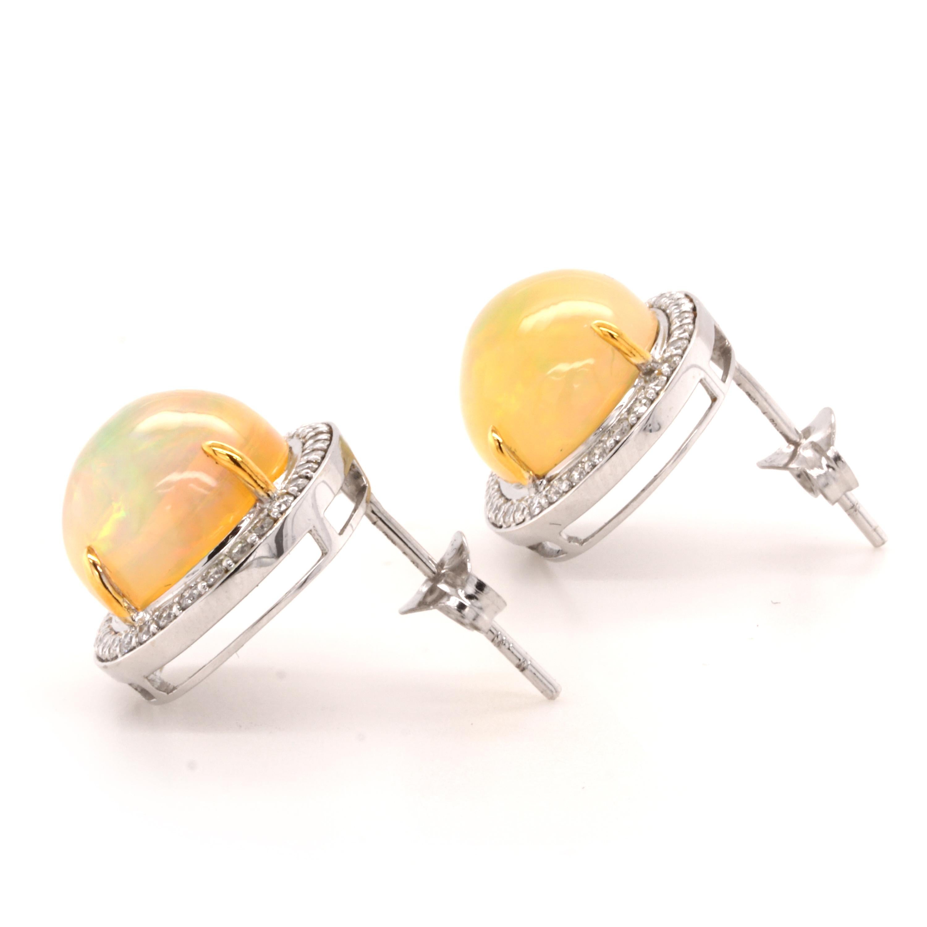 Each horizontal opal is carefully selected for its exceptional play of colours, radiating an ethereal glow that captures the essence of natural wonder. As light dances across the opal's surface, vibrant hues of blues, greens, and fiery oranges come