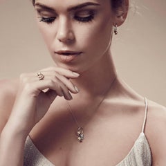 Fei Liu Pearl and Diamond 9 Karat White Gold Dress Ring - Size M (6.5)