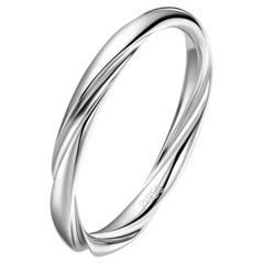 Fei Liu Platinum Twist Aurora Wedding Ring