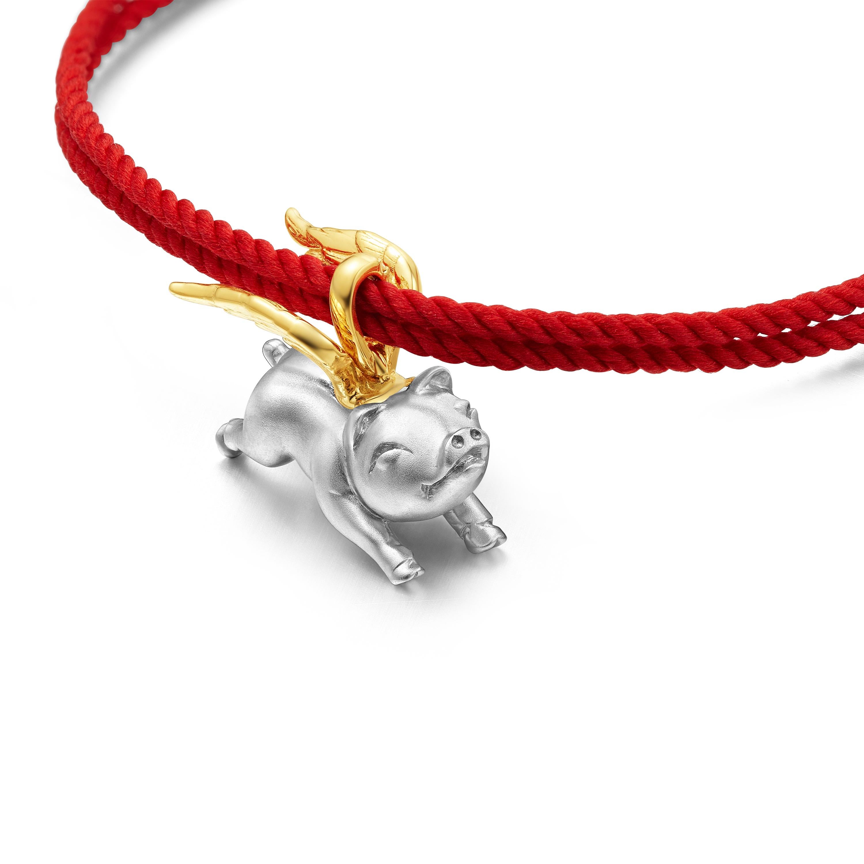 red cord necklace