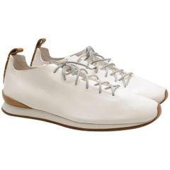Feit White Leather Runner Sneakers 43