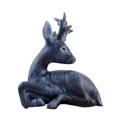 Vintage FEJ 'Folke and Elsa Jernberg', Sweden, Deer in Glazed Ceramics, 1960s-1970s