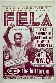 Affiche de concert Fela Kuti New York 1986 ( Fela Kuti New York 1986)
