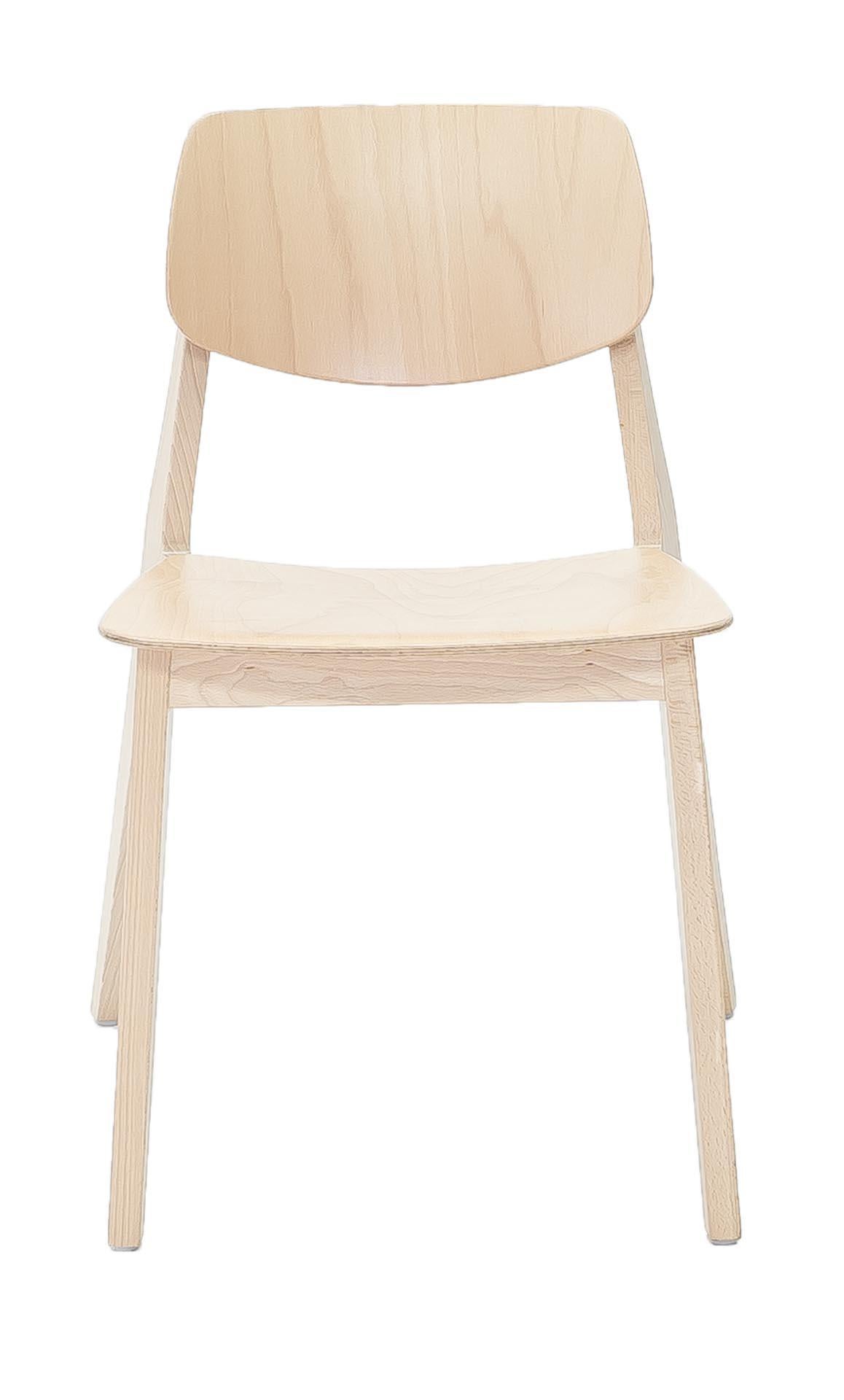 Mid-Century Modern Chaises en bois de hêtre Felber C14 de Dietiker, dossier et assise échangeables, ensemble de 4 pièces en vente