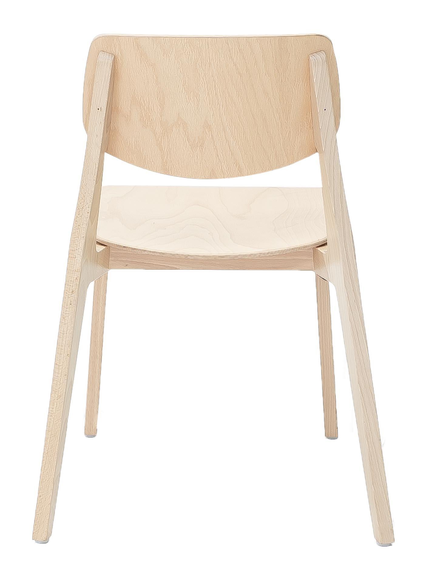 Felber C14 Beech wood Chairs by Dietiker, Exchangeable Back and Seat, Set of 4 In New Condition For Sale In Stein am Rhein, CH